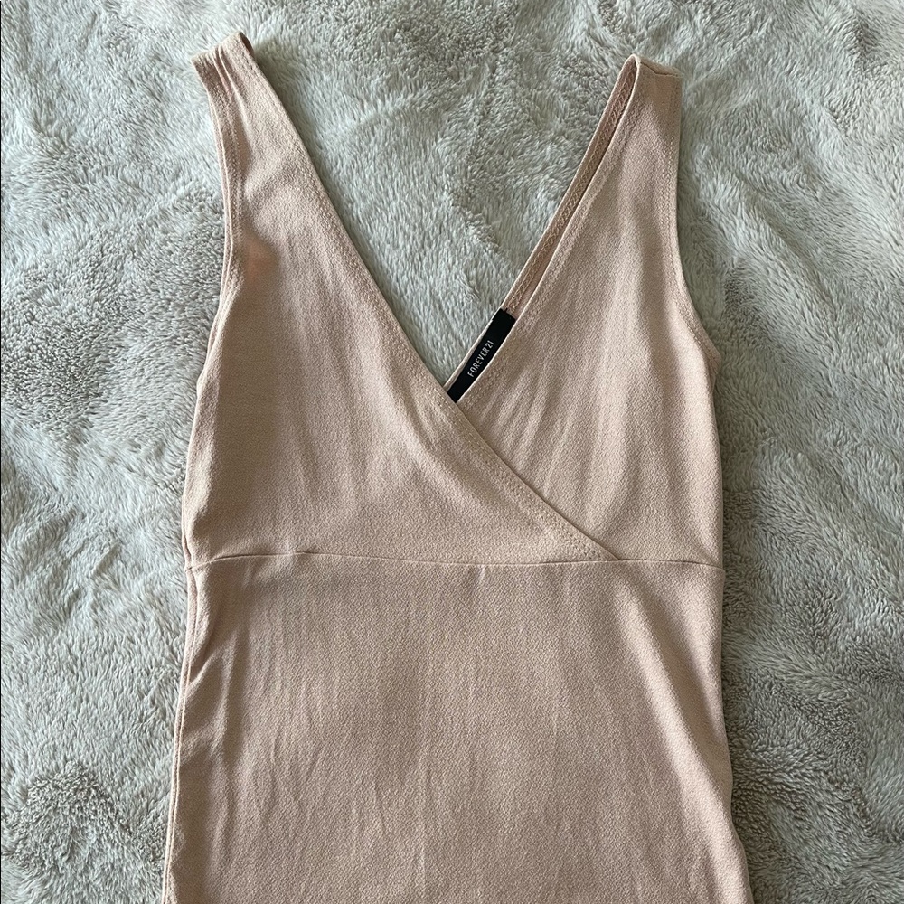 Tan F21 Crop Tank